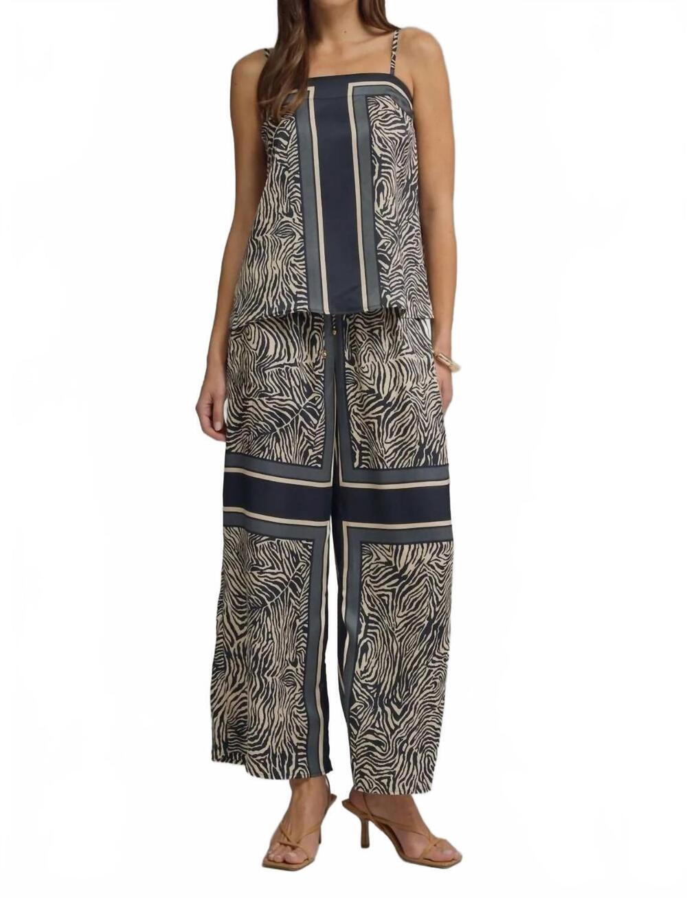 NEW ENTRO women's wild side set in blue multi